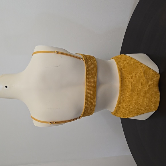 ★3 For $20★ Women's Sunflower Yellow Textured Bikini - Picture 3 of 9